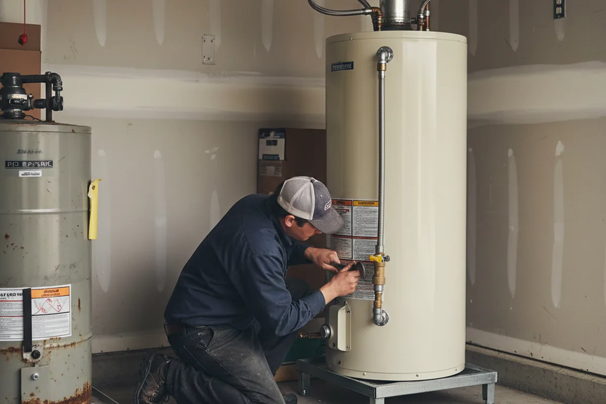 Water heater and shutoff valve replacement in Uledi